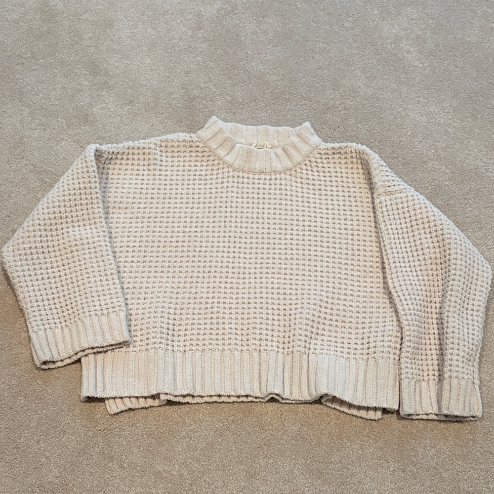 Elegant Cream Turtleneck Sweater
